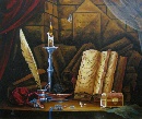 Картина «Натюрморт со свечей», художник Лымарев А., 0 грн.