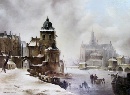 Картина «Зимний голландский пейзаж», художник Литовка Д., 0 грн.
