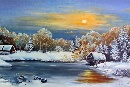 Картина «Зима», художник Приценко В., 0 грн.