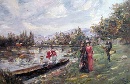 Картина «У озера», художник Олейников Д., 0 грн.
