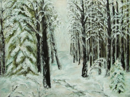 Картина Зимнеий лес