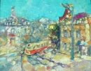 Картина «Трамвай», художник Пуханова Лариса, 0 грн.