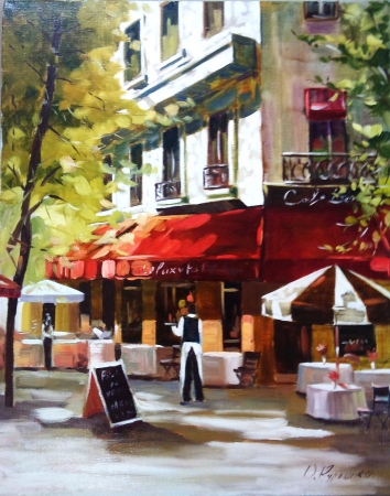 Картина Кафе в Париже