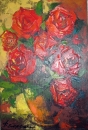 Картина «Красные розы», художник Корецкий Вячеслав, 0 грн.