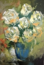 Картина «Белые розы», художник Корецкий Вячеслав, 0 грн.