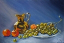 Картина «Натюрморт с виноградом», художник Селина Наталья, 0 грн.