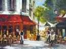 Картина «Кафе в Париже», художник Куришко Олег, 0 грн.
