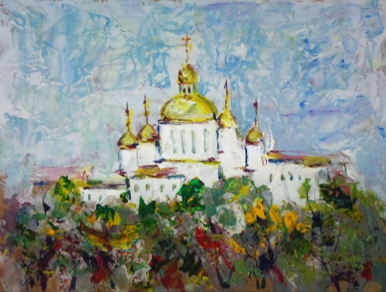 Картина Киев весной