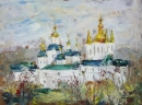 Картина «Лавра ранней весной», художник Смелова Кристина, 0 грн.
