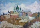 Картина «Андреевский спуск зимой», художник Смелова Кристина, 0 грн.