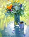 Картина «Сонячні квіти з ароматом кави», художник Драган Иван, 0 грн.