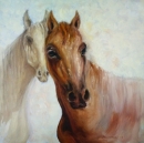 Картина «Пара. Лошади», художник Милокост Марина, 0 грн.
