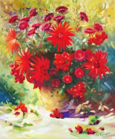 Картина Букет осенних цветов