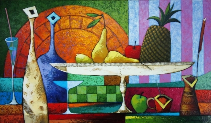 Картина Натюрморт с ананасом