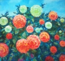 Картина «Хризантемы», художник Моисеенко Мария, 0 грн.