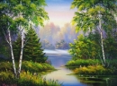 Картина «Лесная речка», художник Сенив Катерина, 0 грн.