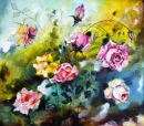 Картина «Чайные розы », художник Власенко Светлана, 0 грн.