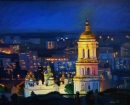 Картина «Огни ночного Киева», художник Добрик Наталья, 0 грн.