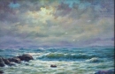 Картина «Неспокойное море П.З.», художник Юшко Ю.Г. з.х.у., 0 грн.
