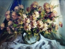 Картина «Рожеві хризантеми», художник Безсмертна Оксана, 0 грн.