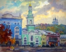 Картина «Контрактова площа», художник Кутилов Юрий Каземир, 0 грн.