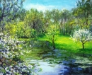 Картина «Весна на р.Стугна», художник Самойлик Елена, 0 грн.