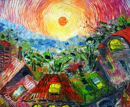 Картина Оранжевое Солнце