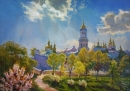 Картина «Вид на главную колокольню», художник Кутилов Юрий Каземир, 0 грн.