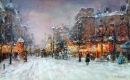 Картина «Зима. Париж», художник Петровский Виталий, 0 грн.