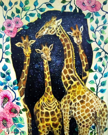 Картина Жирафы