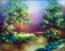 Картина «Рассвет в лесу», художник Самчук Ольга, 0 грн.