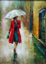 Картина «Осінній дощ», художник Самчук Ольга, 0 грн.