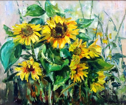 Картина Солнечные цветы (Выставка)