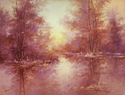 Картина Ранок над річкою