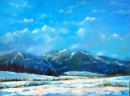 Картина «Снежные Карпаты», художник ТК, 8000 грн.
