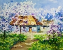Картина «Вишневый сад», художник Куришко Олег, 0 грн.
