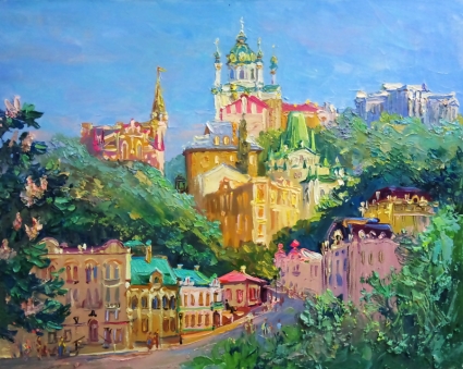 Картина Андреевский спуск. Киев
