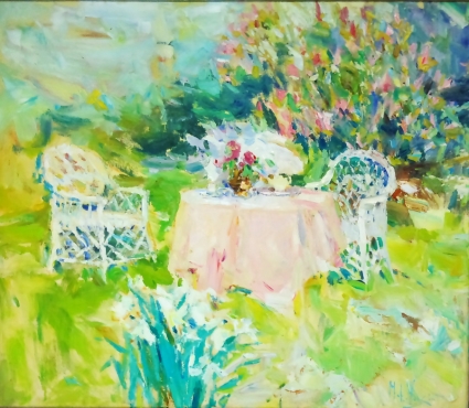 Картина Чаепитие в саду
