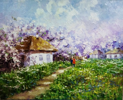 Картина Весна в Пирогово