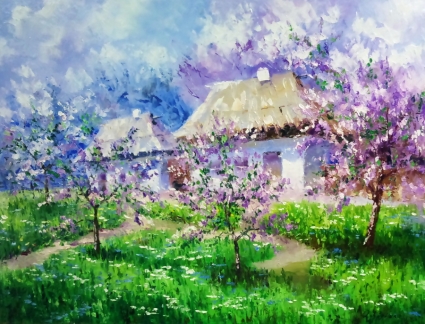 Картина В вишневом саду