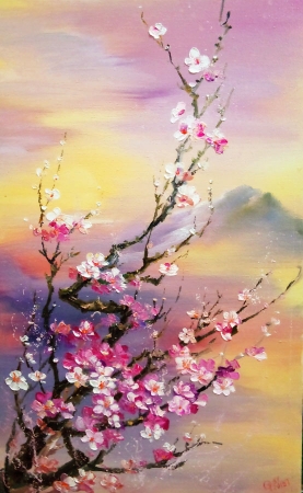 Картина У цвіті сакури