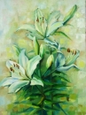 Картина «Белые лилии», художник Марчук Юлия, 0 грн.