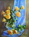 Картина «Кремовые розы», художник Рудницкая Жанна, 0 грн.
