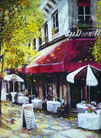 Картина Париж.Кафе