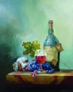 Картина «натюрморт с вином», художник Куришко Олег, 0 грн.