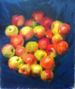 Картина «Яблука на синьому тлі», художник Павленко Александр, 0 грн.