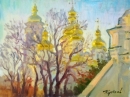 Картина «Лаврські куполи», художник Кутилов Юрий Казимир, 0 грн.