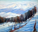 Картина «Зимний карпатский пейзаж», художник Изай, 0 грн.