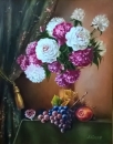 Картина «Нат-т с пионами», художник Котляр Анна, 0 грн.