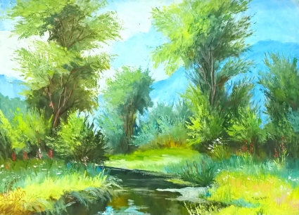 Картина Літня річка